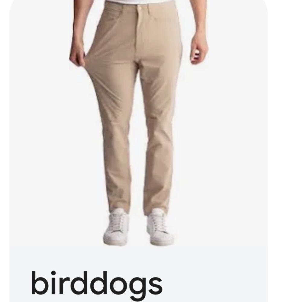NWOT Birddogs Men's Jogger Pants in Tan